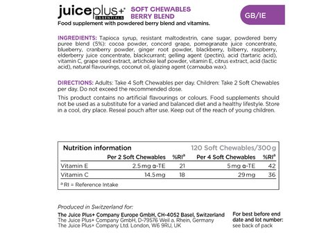 Fruit, Vegetable & Berry Blend Chewables